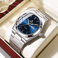 Genuine Men Watch Light Luxury Stainless Steel Double Calendar Waterproof Male Business Fashion Quartz Clock Watches